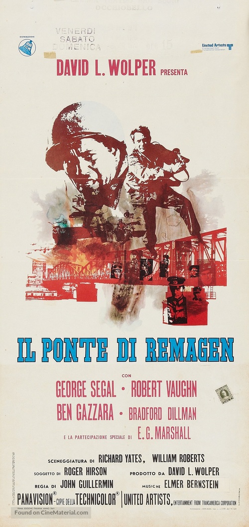The Bridge at Remagen - Italian Movie Poster