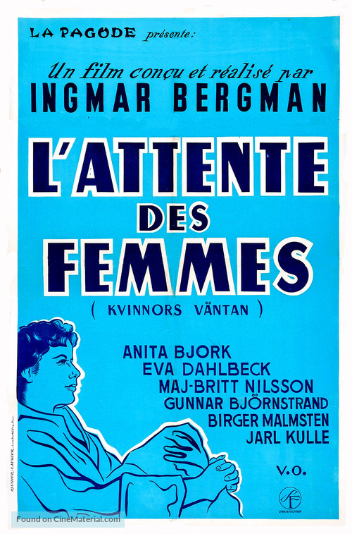 Kvinnors v&auml;ntan - French Movie Poster