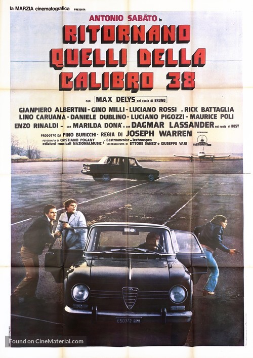 Ritornano quelli della calibro 38 - Italian Movie Poster