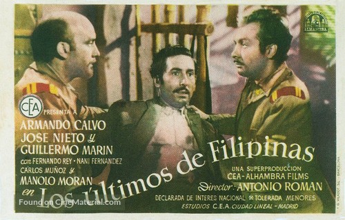 Los &uacute;ltimos de Filipinas - Spanish Movie Poster