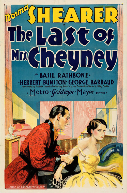 The Last of Mrs. Cheyney - Movie Poster