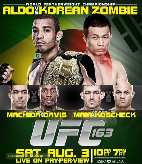 UFC 163: Aldo vs. Korean Zombie - Movie Poster