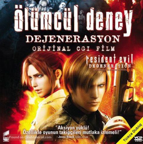 Resident Evil: Degeneration - Turkish Movie Cover