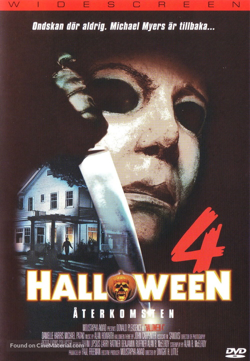 Halloween 4: The Return of Michael Myers - Swedish Movie Cover