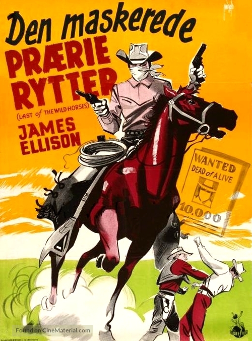 Last of the Wild Horses - Danish Movie Poster