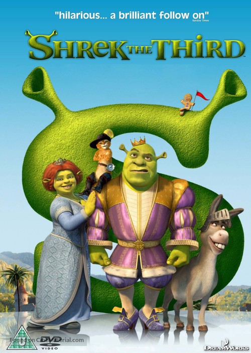 Shrek the Third - British DVD movie cover
