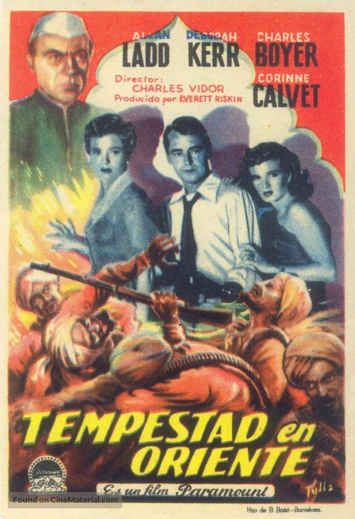 Thunder in the East - Spanish Movie Poster