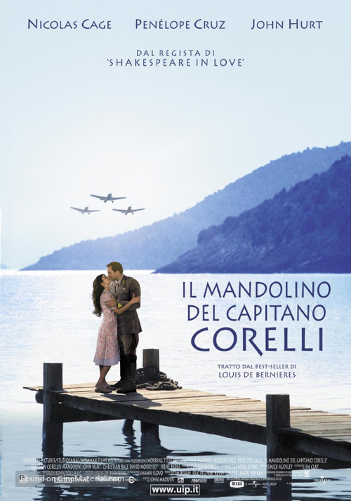 Captain Corelli&#039;s Mandolin - Italian Theatrical movie poster