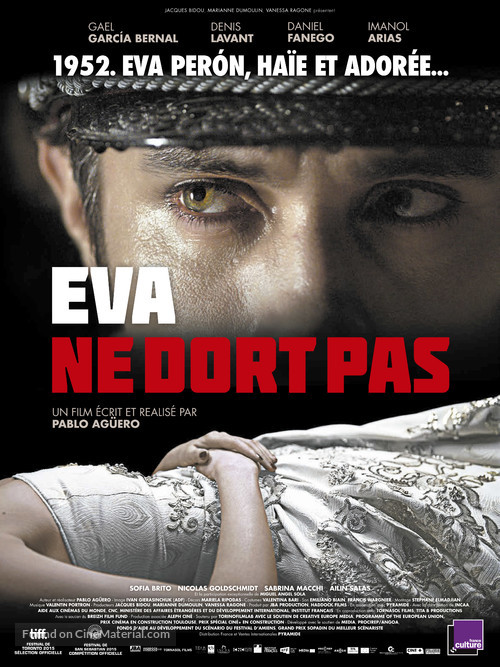 Eva no duerme - French Movie Poster