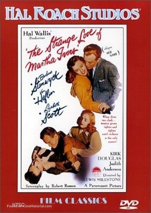 The Strange Love of Martha Ivers - DVD movie cover
