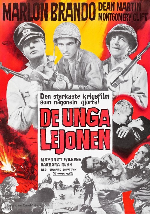 The Young Lions - Swedish Movie Poster