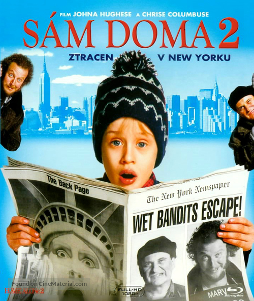 Home Alone 2: Lost in New York - Czech Blu-Ray movie cover