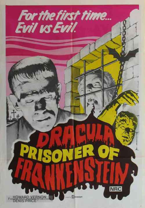 Dr&aacute;cula contra Frankenstein - Australian Movie Poster