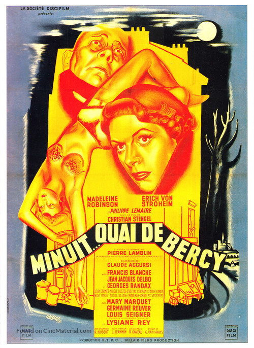 Minuit... Quai de Bercy - French Movie Poster
