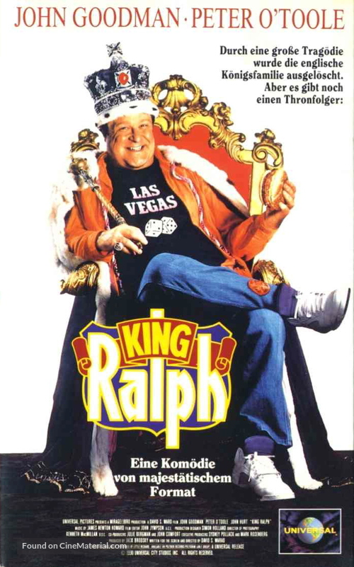 King Ralph - German VHS movie cover