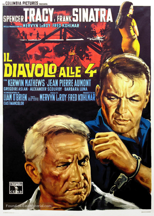 The Devil at 4 O&#039;Clock - Italian Movie Poster