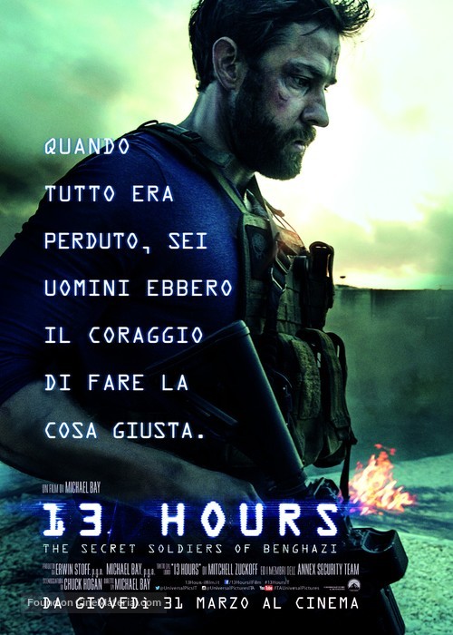 13 Hours: The Secret Soldiers of Benghazi - Portuguese Movie Poster