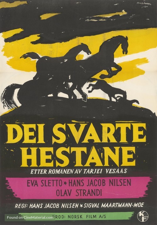 Dei svarte hestane - Norwegian Movie Poster