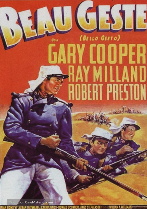 Beau Geste - Italian Movie Poster