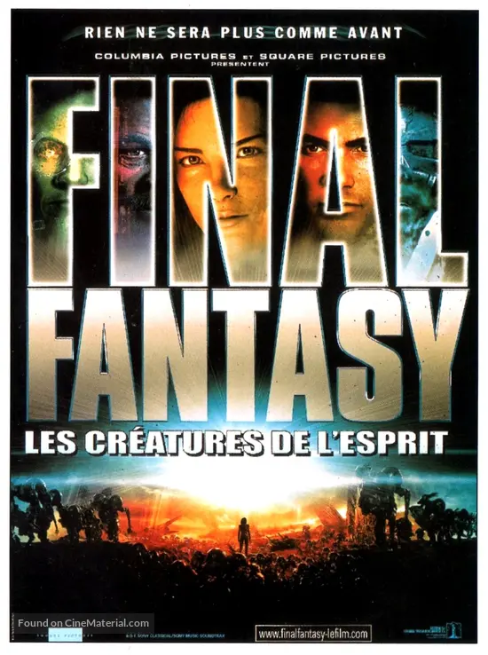 Get Final Fantasy The Spirits Within 2001 French Movie Poster Free Get Wallpaper Final Fantasy The Spirits Within 2001 French Movie Poster For iPhone Free