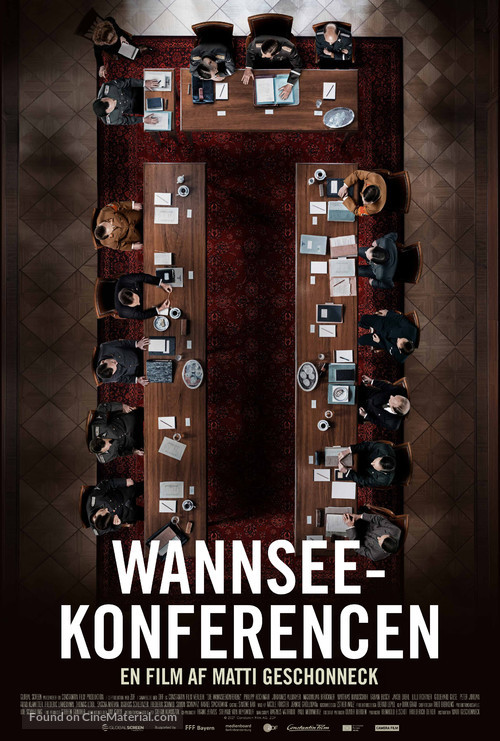 Die Wannseekonferenz - Danish Movie Poster