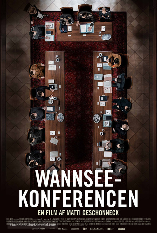 Die Wannseekonferenz - Danish Movie Poster