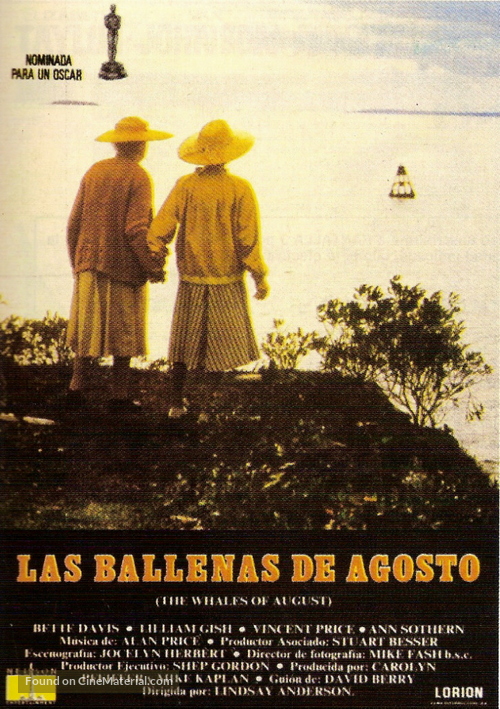 The Whales of August - Spanish Movie Poster