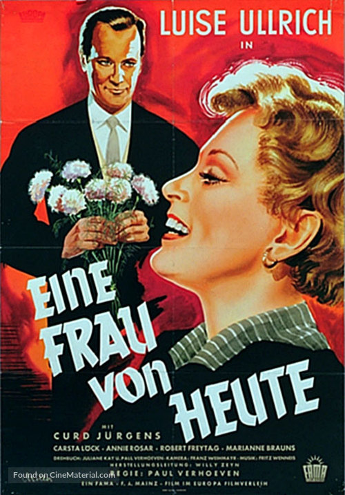 Eine Frau von heute - German Movie Poster