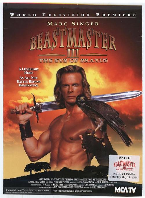 Beastmaster: The Eye of Braxus - Movie Poster