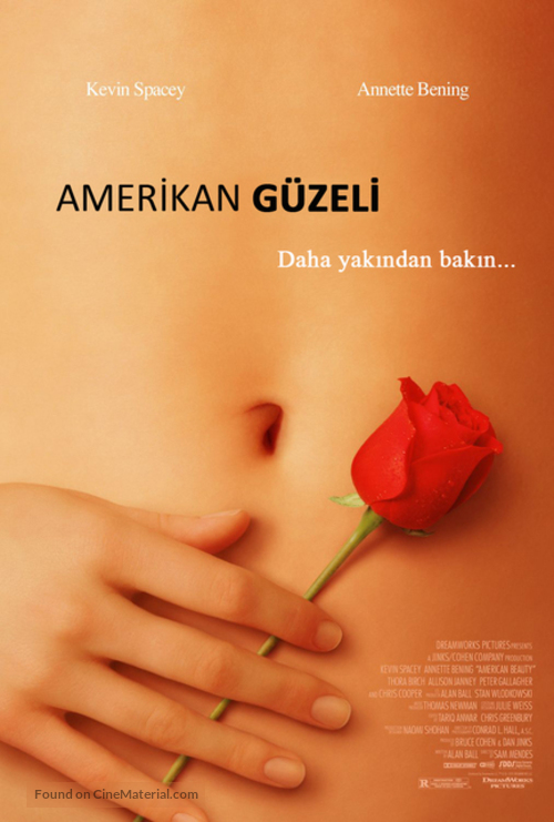 American Beauty - Turkish Theatrical movie poster