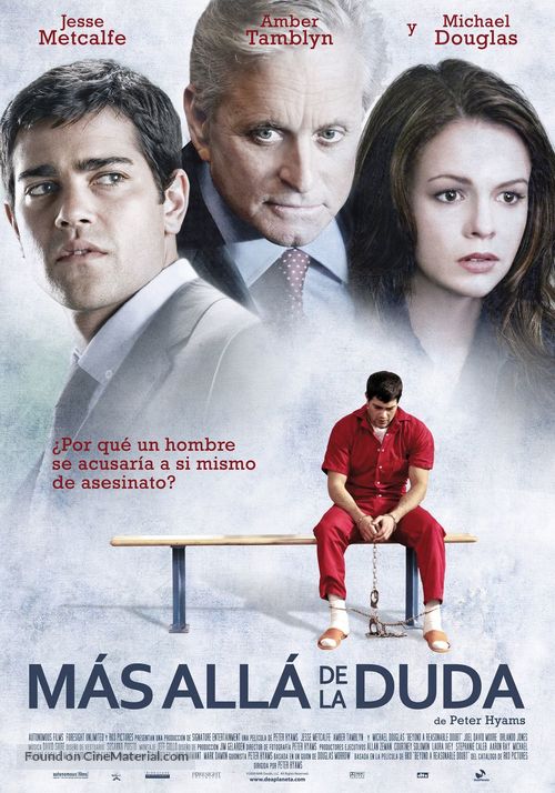 Beyond a Reasonable Doubt - Spanish Movie Poster
