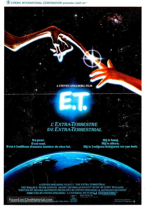 E.T. The Extra-Terrestrial - Belgian Movie Poster