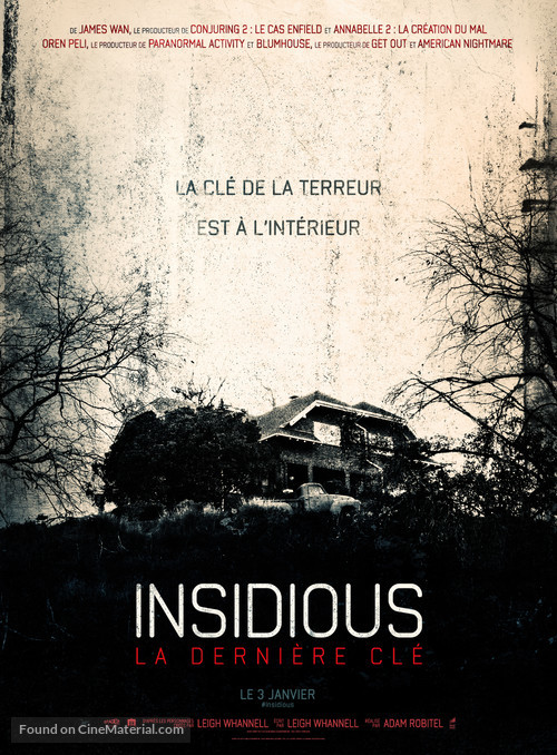 Insidious: The Last Key - French Movie Poster