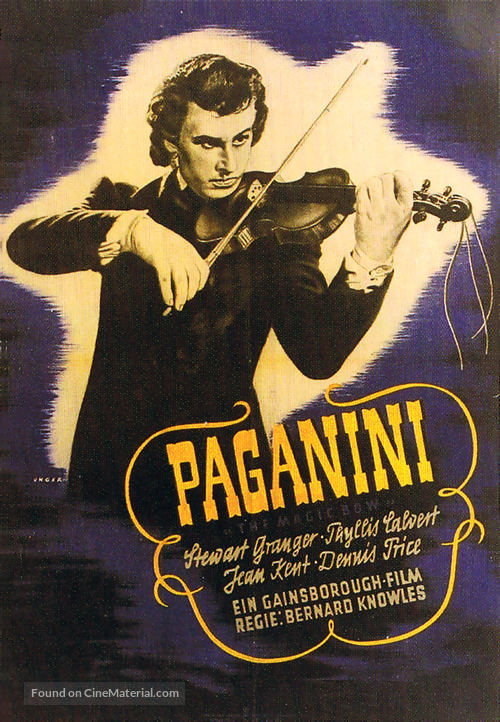 The Magic Bow - German Movie Poster
