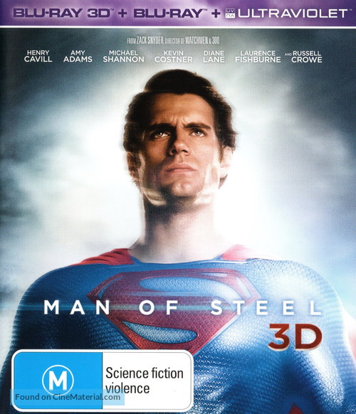 Man of Steel - Australian Blu-Ray movie cover