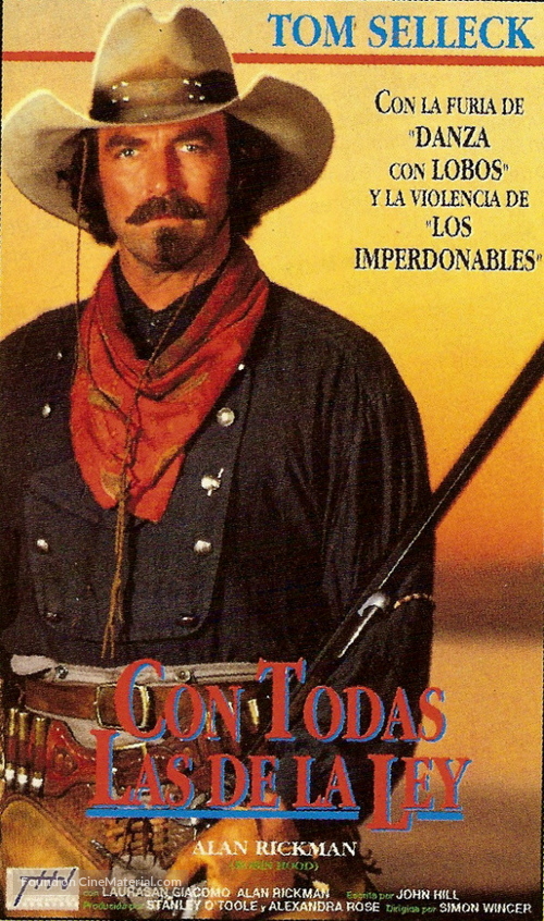 Quigley Down Under - Argentinian VHS movie cover