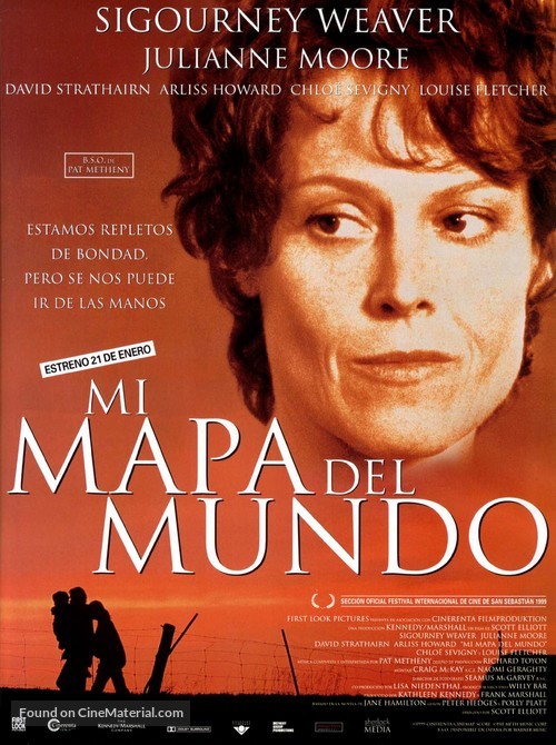 A Map Of The World 1999 Spanish Movie Poster