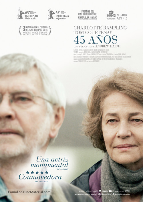 45 Years - Spanish Movie Poster