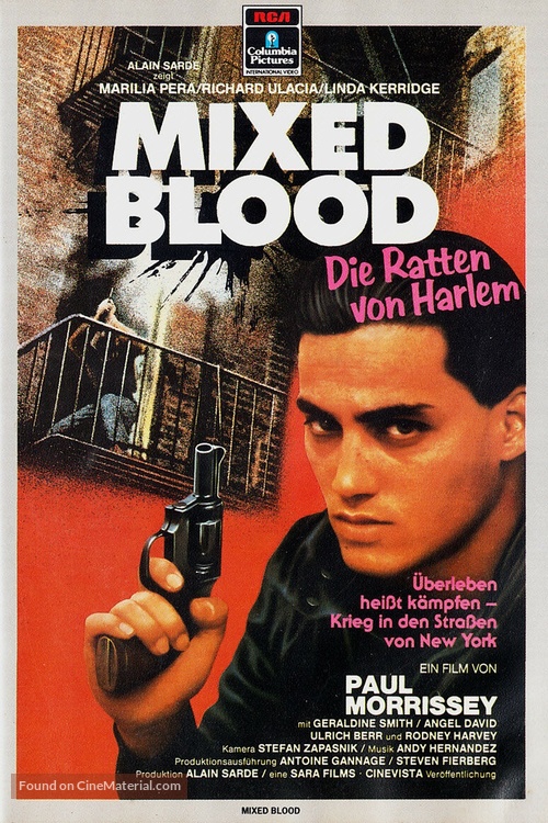 Mixed Blood - German VHS movie cover