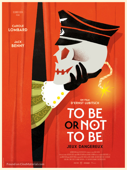 To Be or Not to Be - French Re-release movie poster