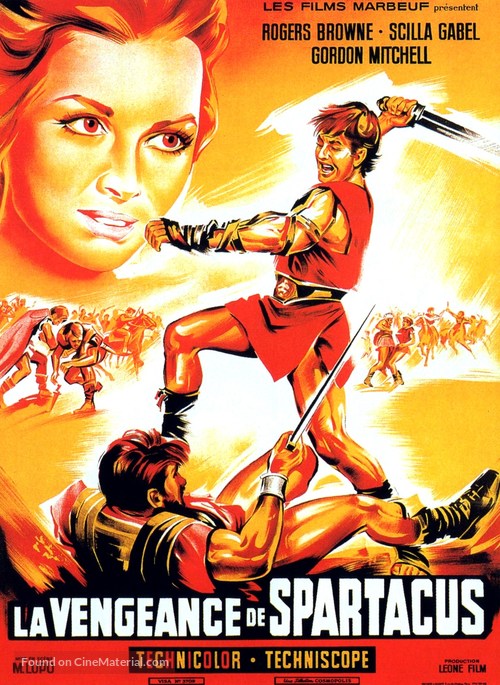 La vendetta di Spartacus - French Movie Poster