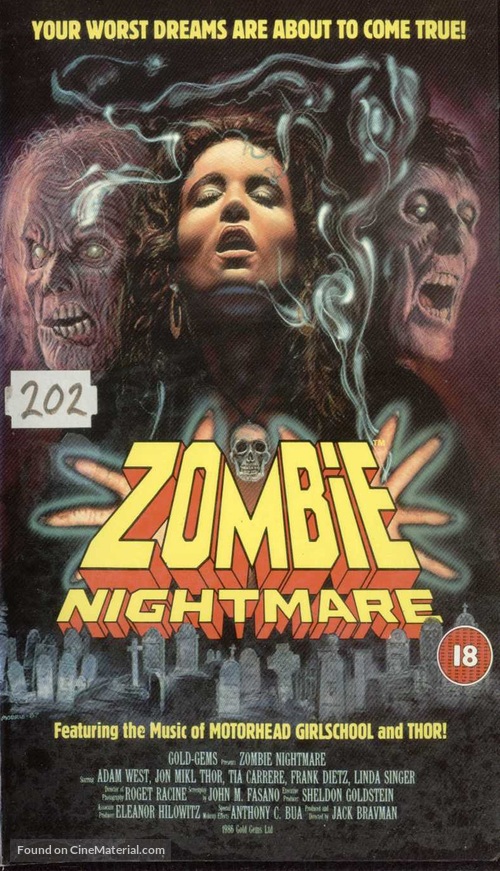Zombie Nightmare - British VHS movie cover