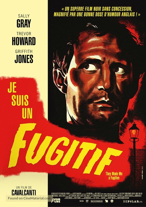 They Made Me a Fugitive - French Re-release movie poster