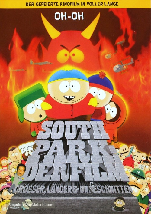 South Park: Bigger Longer &amp; Uncut - German DVD movie cover