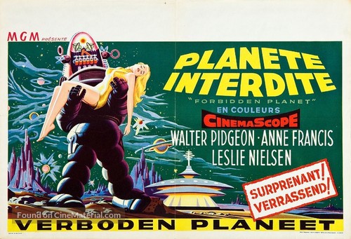 Forbidden Planet - Belgian Movie Poster
