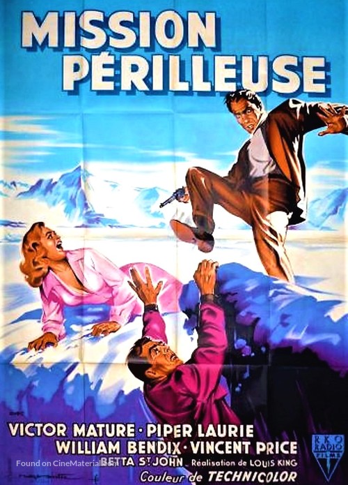 Dangerous Mission - French Movie Poster