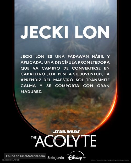 &quot;The Acolyte&quot; - Spanish Movie Poster