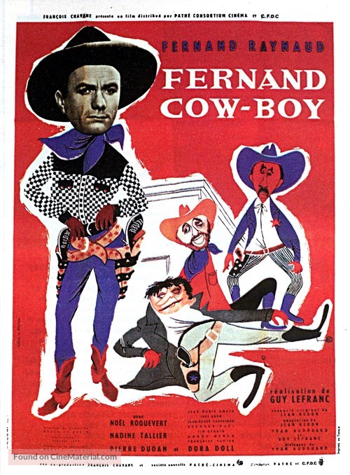 Fernand cow-boy - French Movie Poster