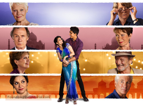 The Second Best Exotic Marigold Hotel - British Key art