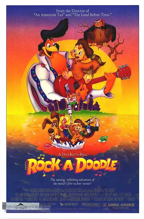 Rock-A-Doodle - Canadian Movie Poster